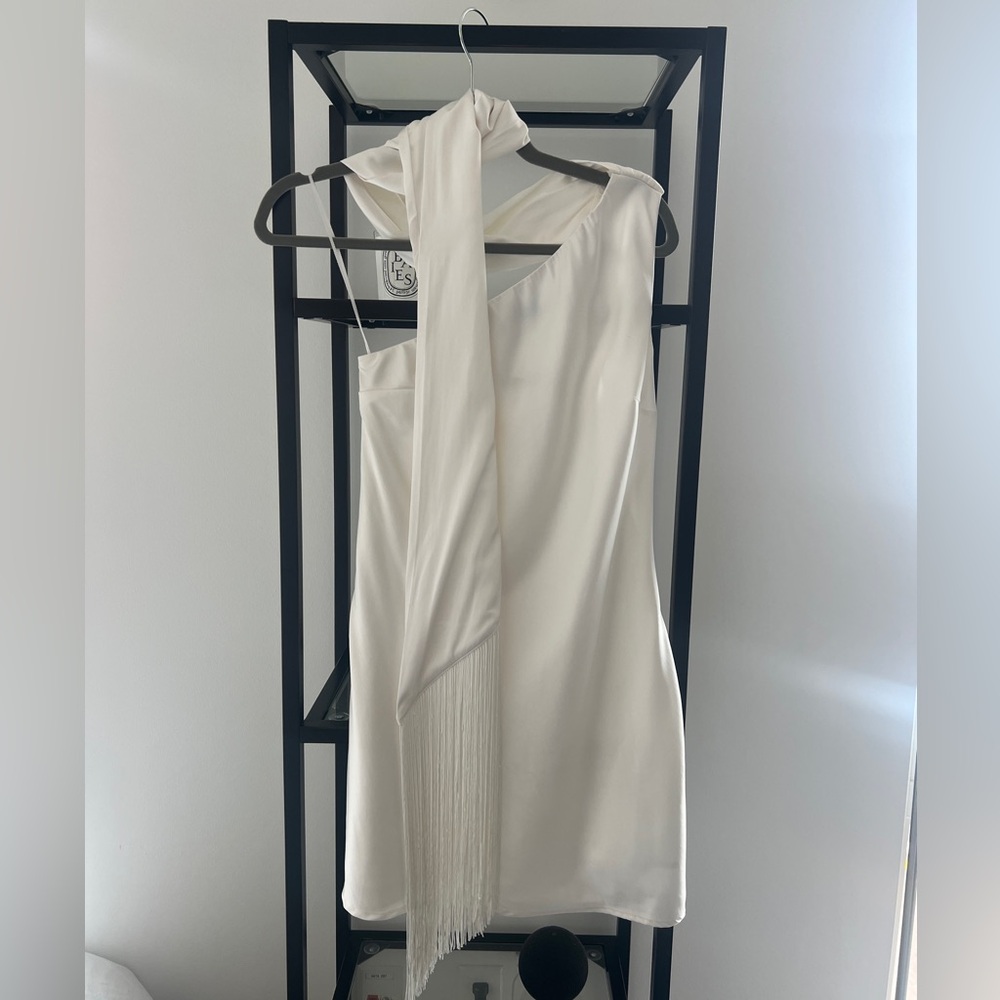 Abercrombie White Mini Slip Dress